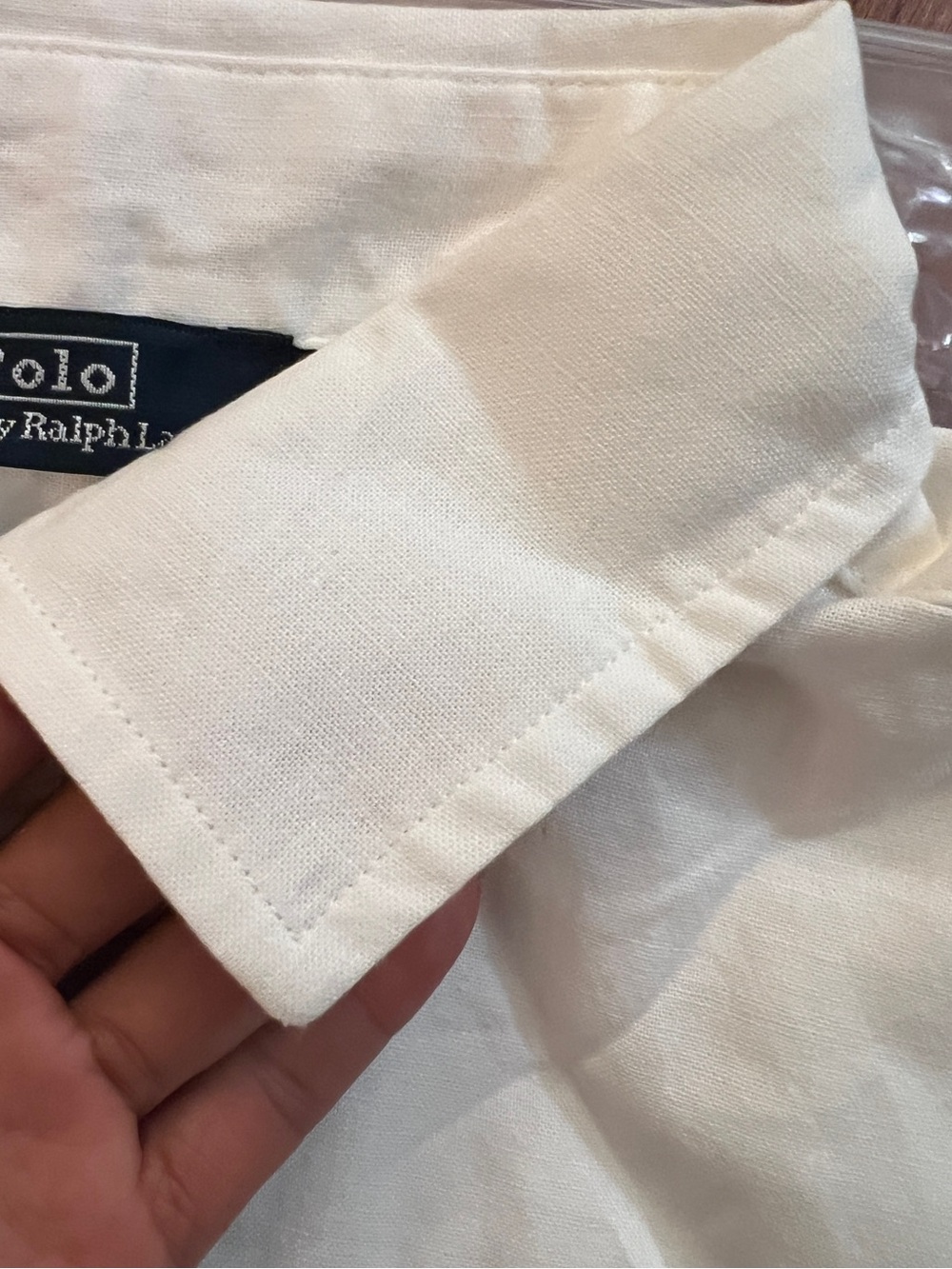 POLO RALPH LAUREN LINEN SHORT-SLEEVE SHIRT, S M L - Picture 8 of 9
